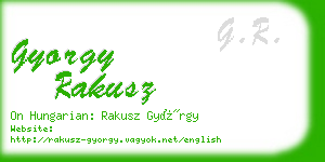 gyorgy rakusz business card